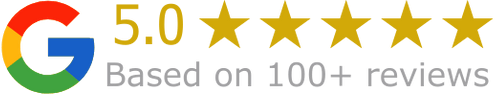 Over 100+ five-star Google Reviews